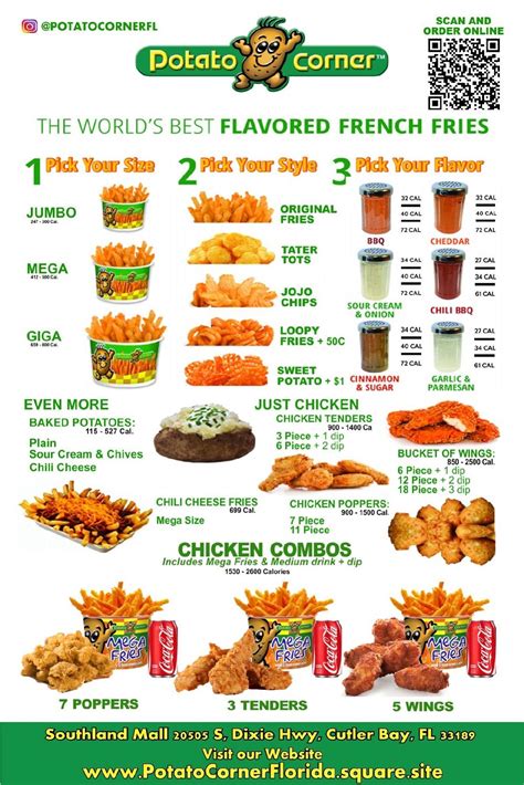 Potato Corner Menu Prices .